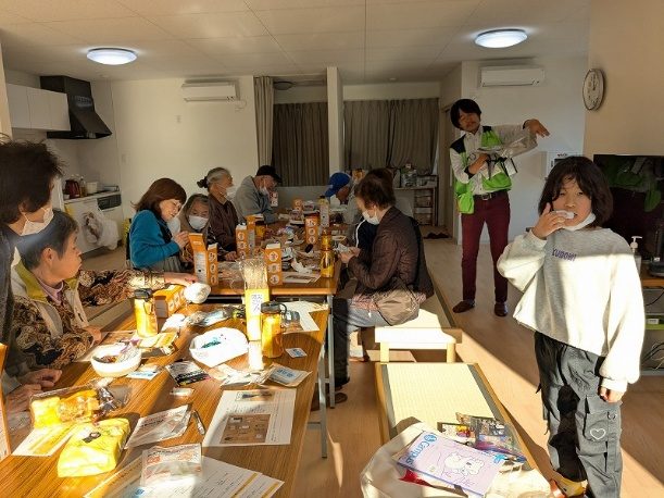 七尾市の仮設団地でのイベントの様子
